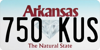 AR license plate 750KUS