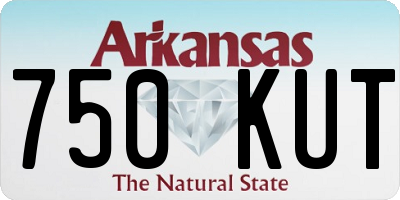 AR license plate 750KUT