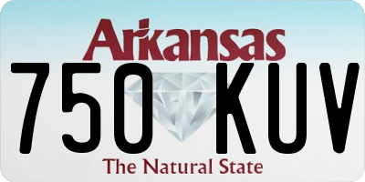 AR license plate 750KUV