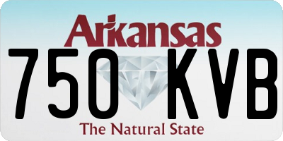 AR license plate 750KVB