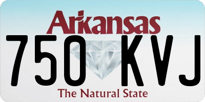AR license plate 750KVJ