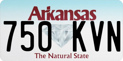 AR license plate 750KVN