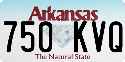 AR license plate 750KVQ