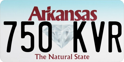 AR license plate 750KVR