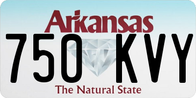 AR license plate 750KVY