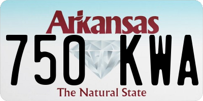 AR license plate 750KWA
