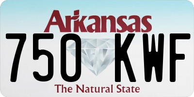AR license plate 750KWF