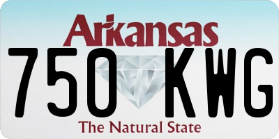 AR license plate 750KWG