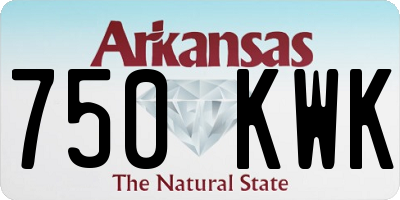 AR license plate 750KWK