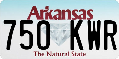 AR license plate 750KWR