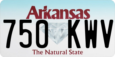 AR license plate 750KWV