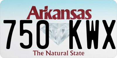 AR license plate 750KWX