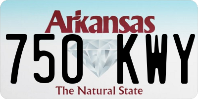 AR license plate 750KWY