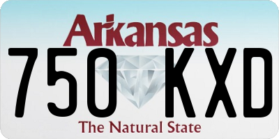 AR license plate 750KXD