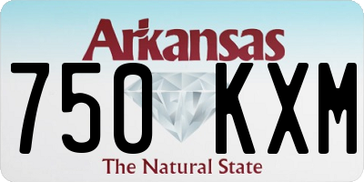 AR license plate 750KXM