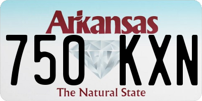 AR license plate 750KXN