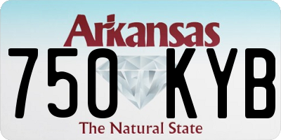 AR license plate 750KYB