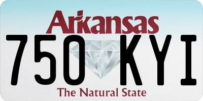 AR license plate 750KYI