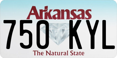 AR license plate 750KYL
