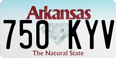 AR license plate 750KYV