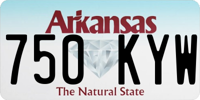 AR license plate 750KYW