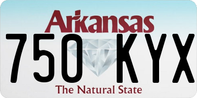 AR license plate 750KYX