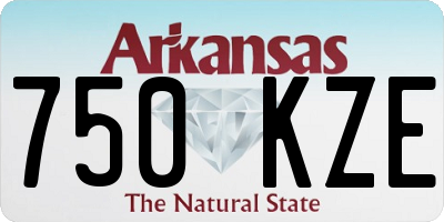 AR license plate 750KZE