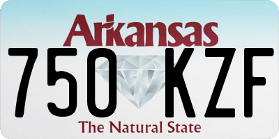 AR license plate 750KZF