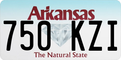 AR license plate 750KZI