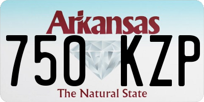 AR license plate 750KZP