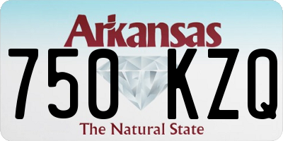 AR license plate 750KZQ