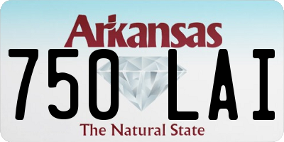 AR license plate 750LAI