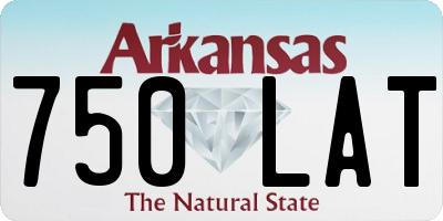 AR license plate 750LAT