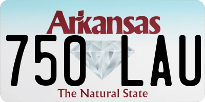 AR license plate 750LAU