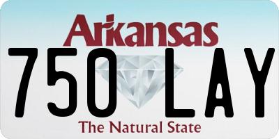 AR license plate 750LAY