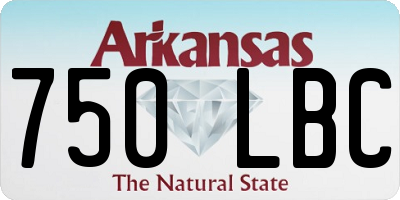 AR license plate 750LBC