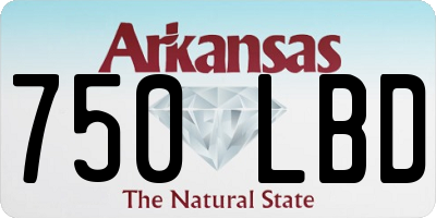 AR license plate 750LBD