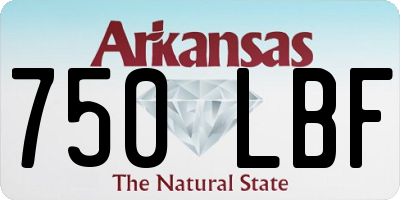 AR license plate 750LBF