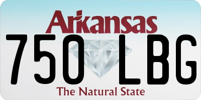 AR license plate 750LBG