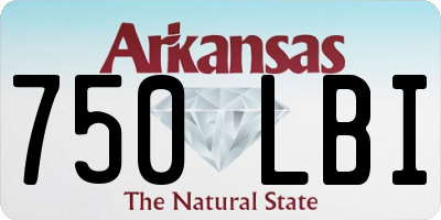 AR license plate 750LBI