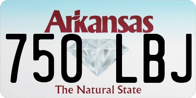 AR license plate 750LBJ
