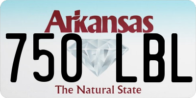 AR license plate 750LBL