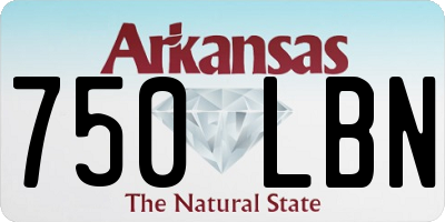 AR license plate 750LBN