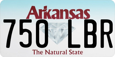 AR license plate 750LBR