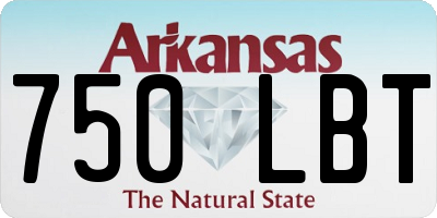 AR license plate 750LBT