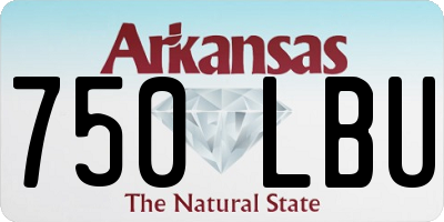 AR license plate 750LBU