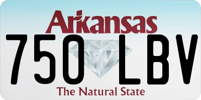 AR license plate 750LBV