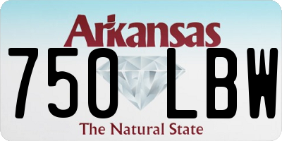 AR license plate 750LBW