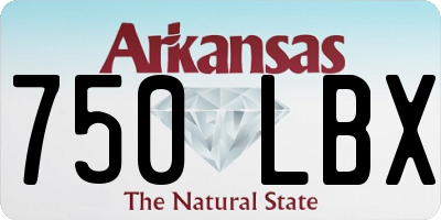 AR license plate 750LBX