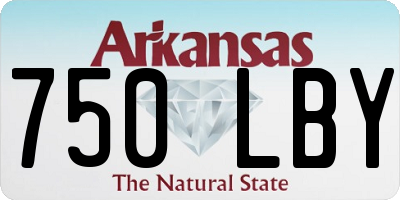 AR license plate 750LBY